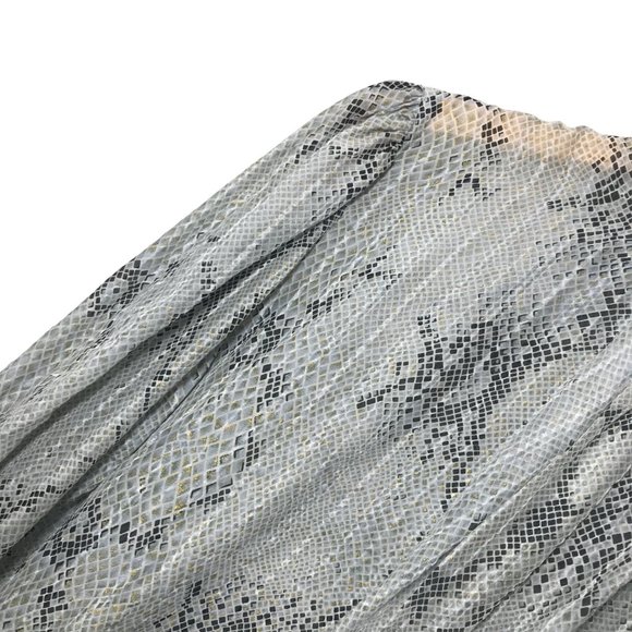 ADRIANNA PAPELL 100% Silk Vintage Snake Print Georgette Blouse Size 10 - Picture 3 of 9